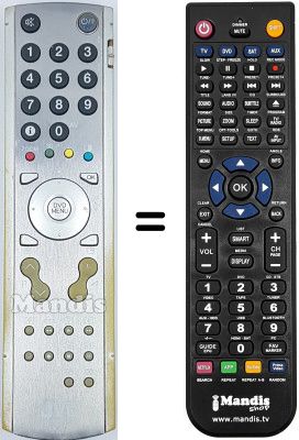 Replacement remote control JVC PD 42V31S
