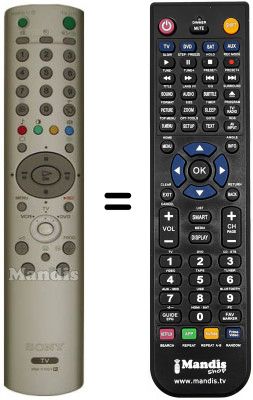 Gleichwertige Fernbedienung Sony KLV-17 HR2