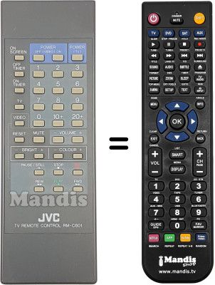 Replacement remote control JVC C 210EK