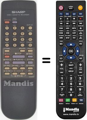 Replacement remote control Sharp VC M201 GM