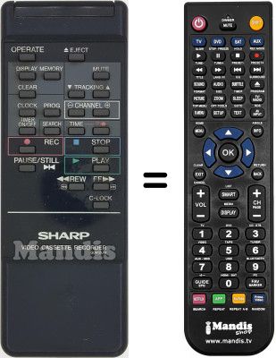 Gleichwertige Fernbedienung RRMCG 0412 UM