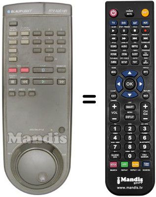 Replacement remote control RTV 820 HIFI