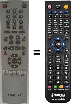 Replacement remote control Samsung SV-651 X