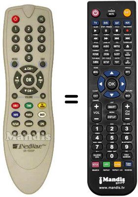 Replacement remote control SR-1000 P