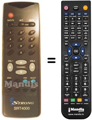 Replacement remote control SRT 4000