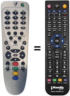 Replacement remote control GOLD TOP DERBY