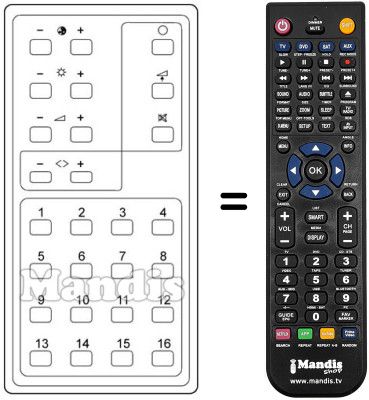 Replacement remote control T 96