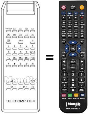 Replacement remote control TELECOMPUTER