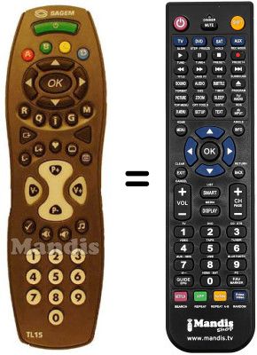 Replacement remote control TL 15