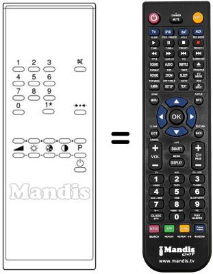 Replacement remote control TM 20 C