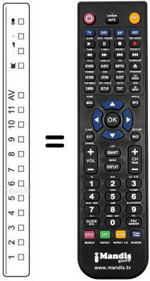 Replacement remote control TNQ 1675