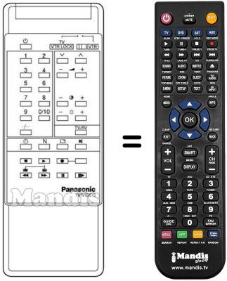 Replacement remote control TNQ 8E 0419