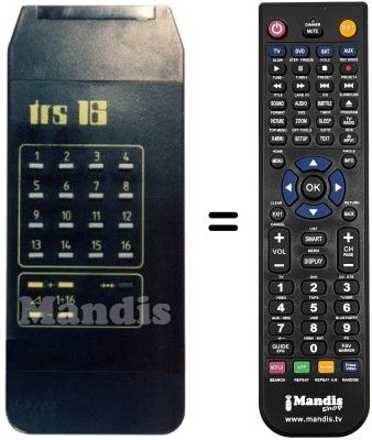 Replacement remote control TRS 16 PROG