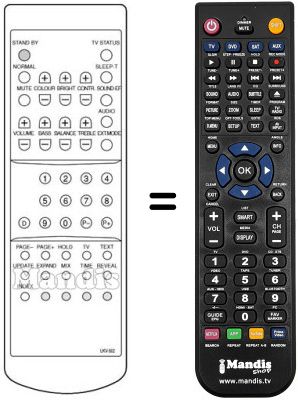Replacement remote control Sansui SV 51 F