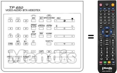 Gleichwertige Fernbedienung UNIVERSUM 7260649