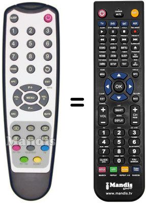 Replacement remote control DECCA V 20 KCDD