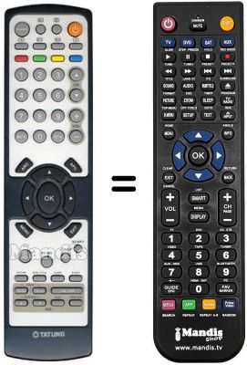 Replacement remote control DECCA V 32 MCHKEE1