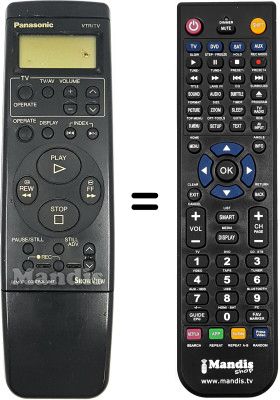 Gleichwertige Fernbedienung Panasonic NV-SD44