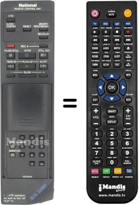 Replacement remote control VEQ 0946