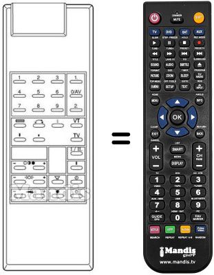 Replacement remote control VS 5