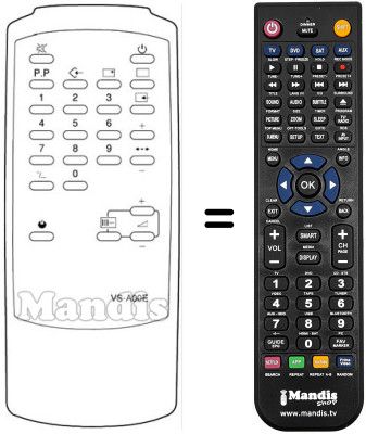 Replacement remote control VS A00E