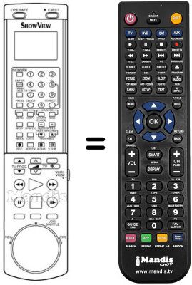 Replacement remote control VT-RM 364 E