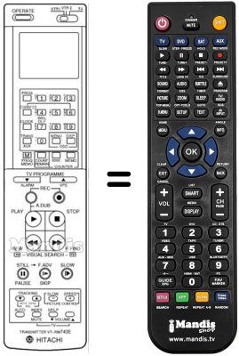 Replacement remote control VT-RM 743 E