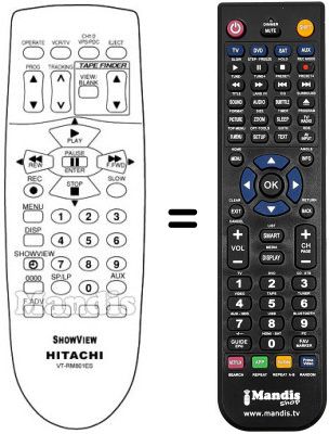 Replacement remote control VT-RM 801 ES
