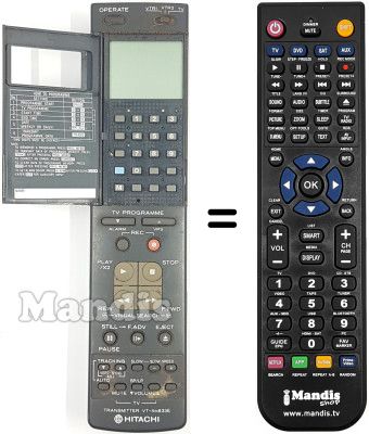 Replacement remote control VT-RM 833 E