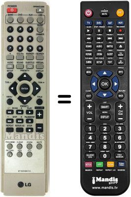 Replacement remote control LG LH-T 360 SE