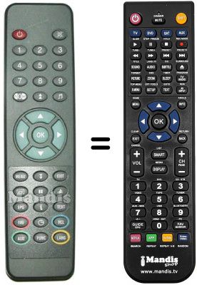 Gleichwertige Fernbedienung Emtec 300 PVR