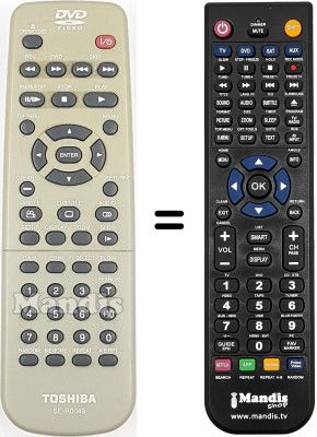 Replacement remote control Toshiba SD-330 E Replacement remote control Toshiba SD-330 E