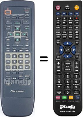 Gleichwertige Fernbedienung Pioneer DV 626