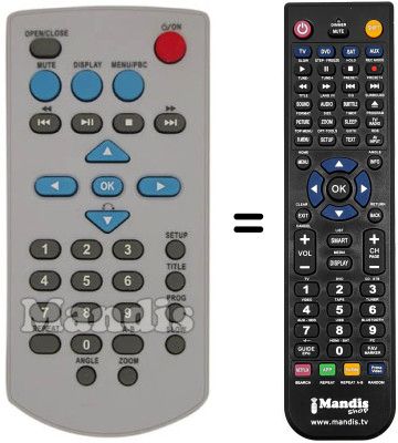 Replacement remote control Telesystem TS 5.1 VX