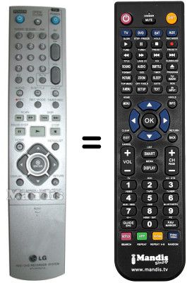 Replacement remote control LG RH-7900 H