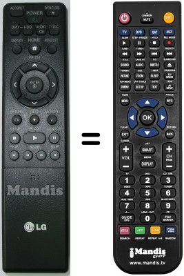 Replacement remote control Goldstar RH-388 H