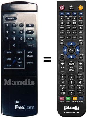 Replacement remote control FREECOM OR 94
