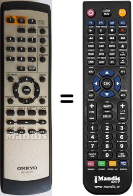 Gleichwertige Fernbedienung Onkyo DV-SP 501