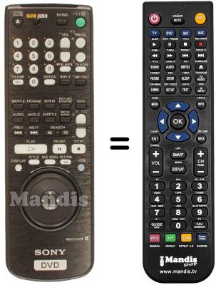 Replacement remote control Sony DVP-S 735