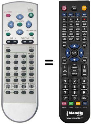 Replacement remote control Daewoo 2122 Replacement remote control Daewoo 2122