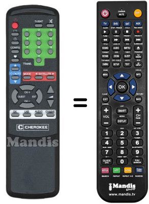 Replacement remote control Cherokee SR 7000 MKII