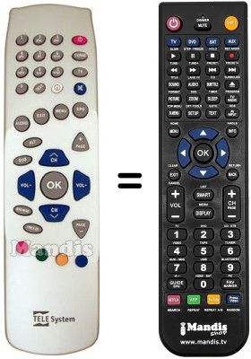 Replacement remote control Telesystem TS 4.3 C
