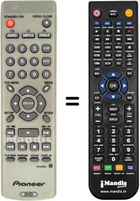 Replacement remote control Pioneer DV 550
