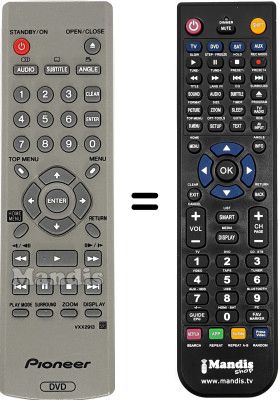 Gleichwertige Fernbedienung Pioneer DVD 470