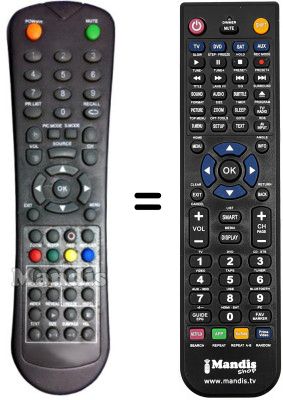 Replacement remote control OXYGEN 02-26LED115B4