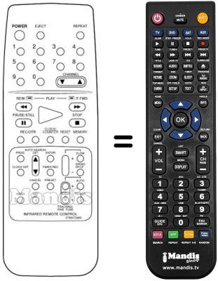 Gleichwertige Fernbedienung Sinudyne SV9084