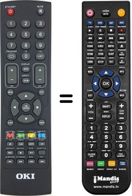 Replacement remote control Oki L221A-PHDTUV