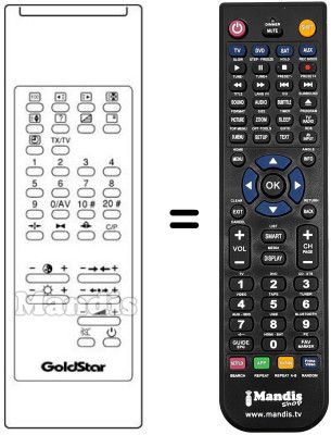 Replacement remote control LG 105-042E