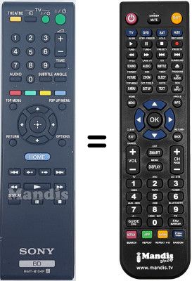 Replacement remote control Sony BDP-S570