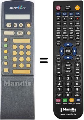 Replacement remote control RC7101